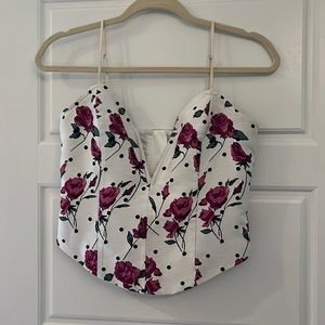 For Love and Lemons bustier style top